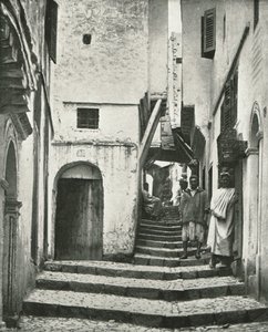 La rue de la Kasbah, Alger, Algérie, 1895