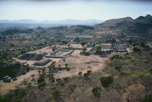 Vue aérienne de la ville, période post-classique tardive - Pre Columbian
