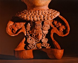 Figure avec façade amovible, culture de Teotihuacan (détail)