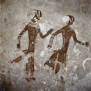 Figures humaines. Peintures rupestres, 8000-7000 av. J.-C. - Prehistoric Prehistoric