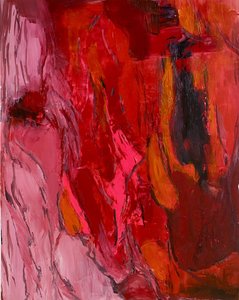 Abstrait rouge vif - Preston Harmon