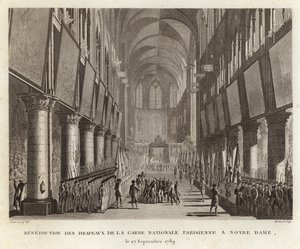 Bénédiction des drapeaux par la Garde nationale de Paris