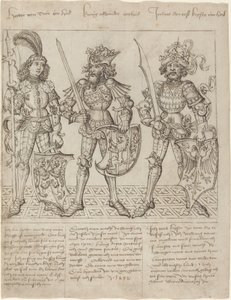 Hector de Troie, Alexandre le Grand et Jules César