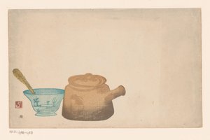 Nature morte avec vaisselle japonaise