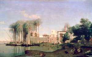 Beni Suef sur le Nil, 19ème siècle