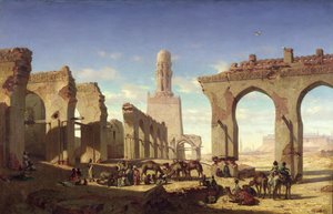 Ruines de la mosquée du calife El Haken, Le Caire, c.1840