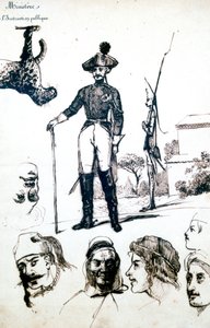 Étude, une armure de soldat, c. 1823-1870