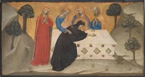 La Vierge évanouie et les trois Marie au tombeau du Christ - Puccio di Simone