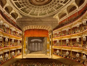 Nouveau théâtre de Covent Garden, de Microcosm of London, 1810 par R. Ackermann