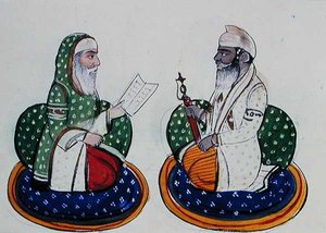 Fakir Nur-ud-din et Sardar Atar Singh, vers 1890