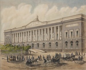 La Bibliothèque publique impériale à Saint-Pétersbourg, années 1840 - Pyotr Fyodorovich Borel