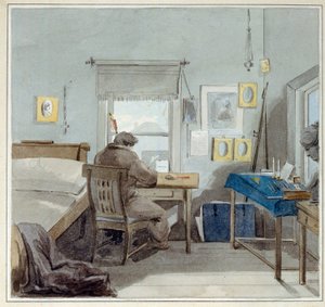 Au travail. Dans la maison de Pavel Nashchokin