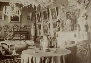 Le salon de la Datcha de Pyotr Durnovo à Saint-Pétersbourg, années 1880
