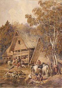 Les Chasseurs, 1863 - Pyotr Petrovich Sokolov
