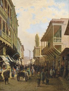 Une rue à Tiflis - Pjotr ​​​​Petrowitsch Wereschtschagin