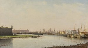 Vue de Saint-Pétersbourg - Pjotr ​​​​Petrowitsch Wereschtschagin
