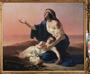 Agar et Ismael dans le désert