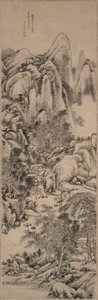 Paysage dans le style de Huang Gongwang