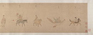 Divinités des Planètes et Constellations, 16ème siècle - Qiu Ying