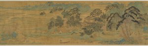Le Printemps des fleurs de pêcher (桃花源図)