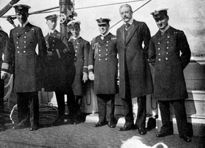 À bord du yacht royal Victoria et Albert III, Christiania Oslo, Norvège, 1908 - Queen Alexandra