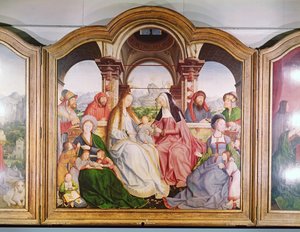 La Sainte Parenté, ou le Retable de Sainte Anne, (détail) 1509 - Quentin Massys or Metsys