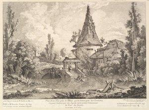 Vue de la tour près de Blois, milieu du 18ème siècle
