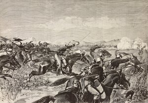 Régiment de cavalerie de Savoie chargeant, 10 septembre - Quinto Cenni
