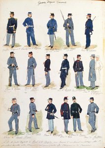 Uniformes des gardes financiers municipaux - Quinto Cenni