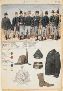 Uniformes des Alpins du Royaume d