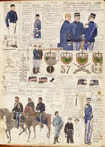 Divers uniformes du Royaume d