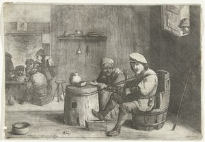 Violoniste dans une taverne