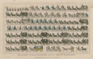 Le cortège funèbre de la Reine passant par Hammersmith - R. Banks
