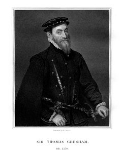 Sir Thomas Gresham, marchand et financier anglais, 1823 - R. Cooper