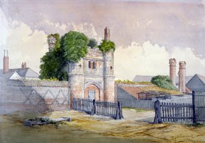 Vue de Beckingham Hall près de Witham, Essex, 1869 - R Nightingale
