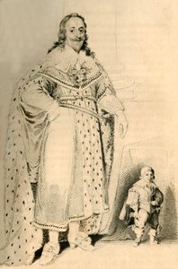 Jeffery Hudson, âgé de 30 ans, 18 pouces de haut. - Nain du roi Charles Ier, 1821
