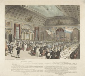 Dîner patriotique à Londres, 1813 - R. Reeves
