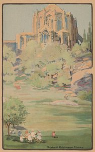 La cathédrale Saint-Jean-le-Divin depuis Morningside Park, 1914 - Rachael Robinson Elmer