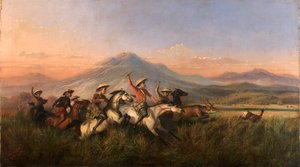 Six Cavaliers Chassant le Cerf, 1860