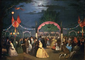 Soirée dansante dans les jardins publics du Paradis, Madrid