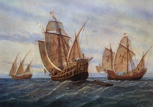 Les trois caravelles de Christophe Colomb