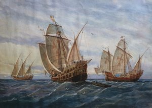 Les trois caravelles de Christophe Colomb