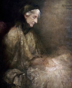 Portrait de Cosima Wagner (1838 - 1930), fille de Franz Liszt, épouse de Richard Wagner