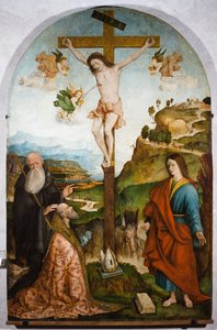 Crucifixion, c.1528 - Raffaele De (fl.1514 1573) Pancalino