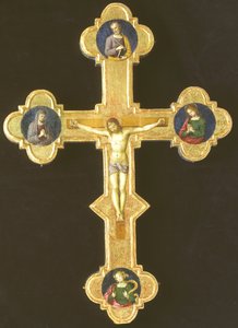 Croix processionnelle avec saints franciscains (recto) - Raffaello
