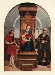 La Madone Ansidei, 1505, vers 1912 - Raffaello Sanzio Raphael