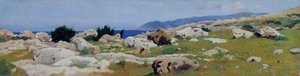 Castiglioncello depuis Punta del Bocca, vers 1864 - Raffaello Sernesi