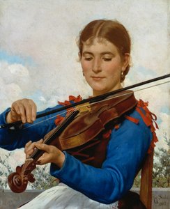 Fille jouant du violon