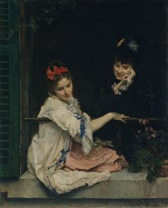 Filles à une fenêtre, vers 1875 - Raimundo de Madrazo y Garreta
