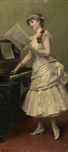 Le chanteur, vers 1880